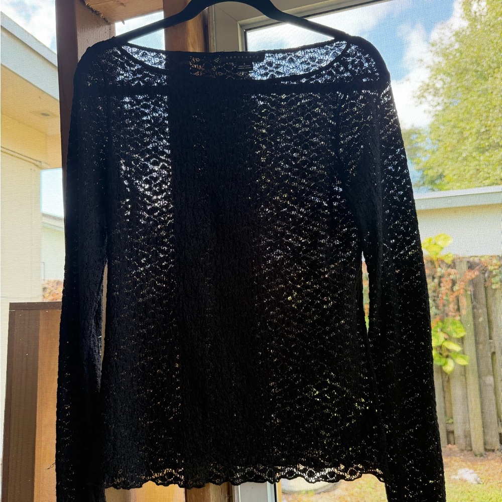 Sanctuary Black Lace Top